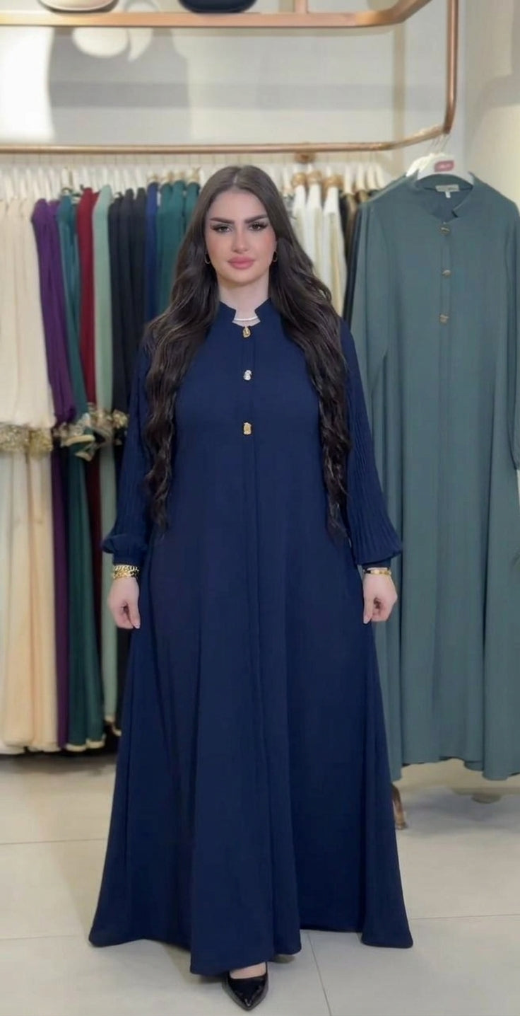 Abaya royale Haya™ – dotée de manches plissées et d'un tissu fluide luxueux