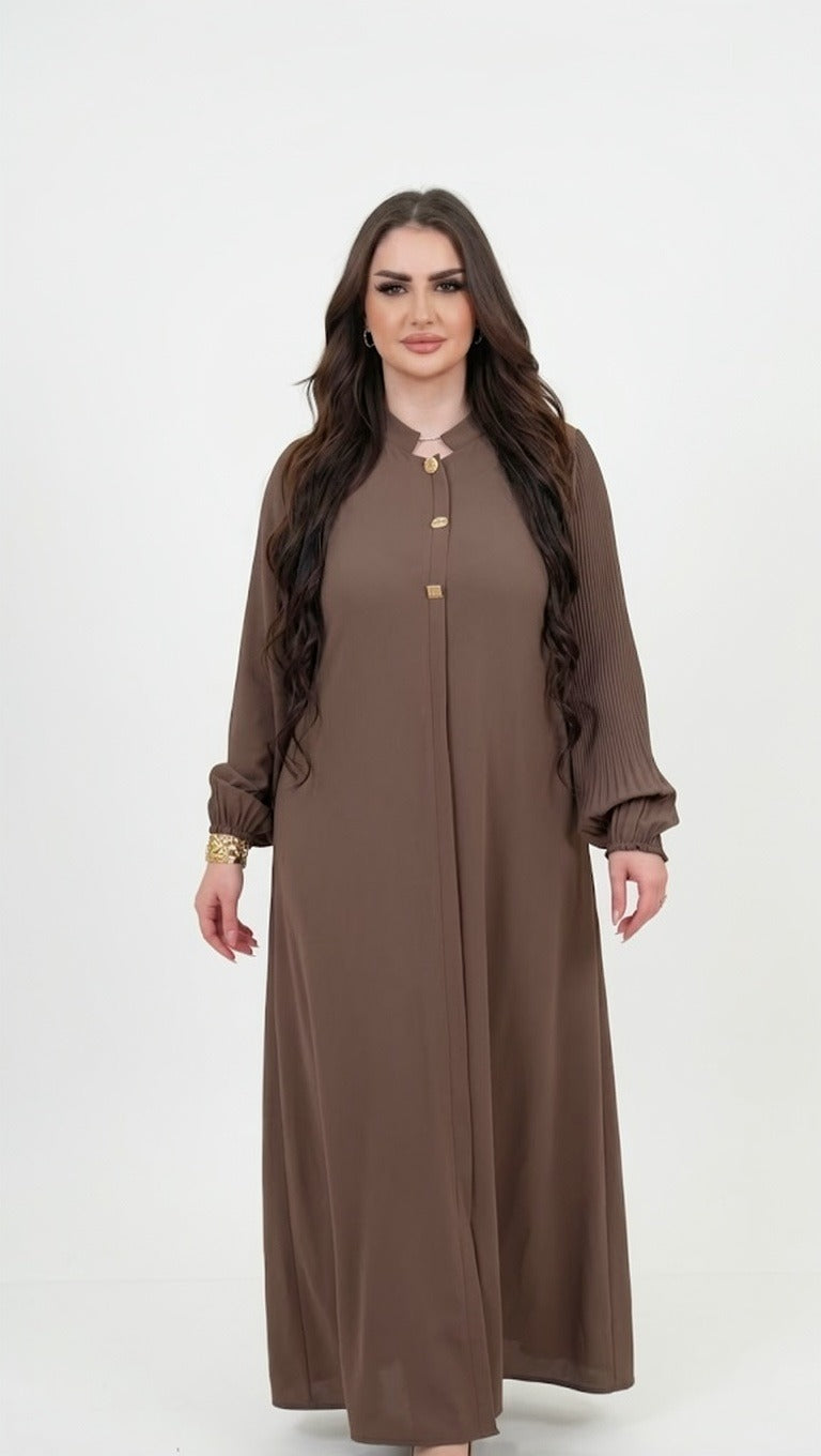 Abaya royale Haya™ – dotée de manches plissées et d'un tissu fluide luxueux