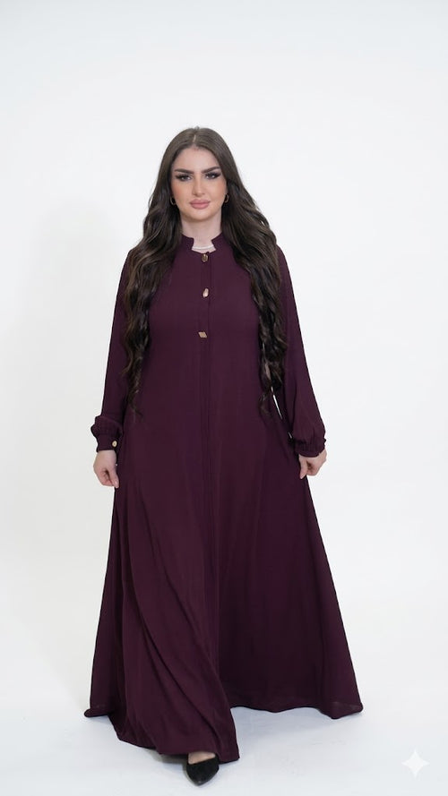 Abaya royale Haya™ – dotée de manches plissées et d'un tissu fluide luxueux